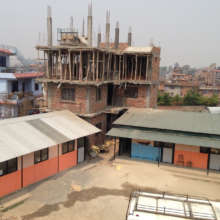 New house and preschool buildings
