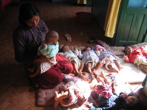 Untrained caregiver with too many children