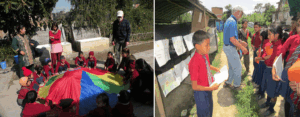 Dr. Loren helps teachers & kids post-earthquake.