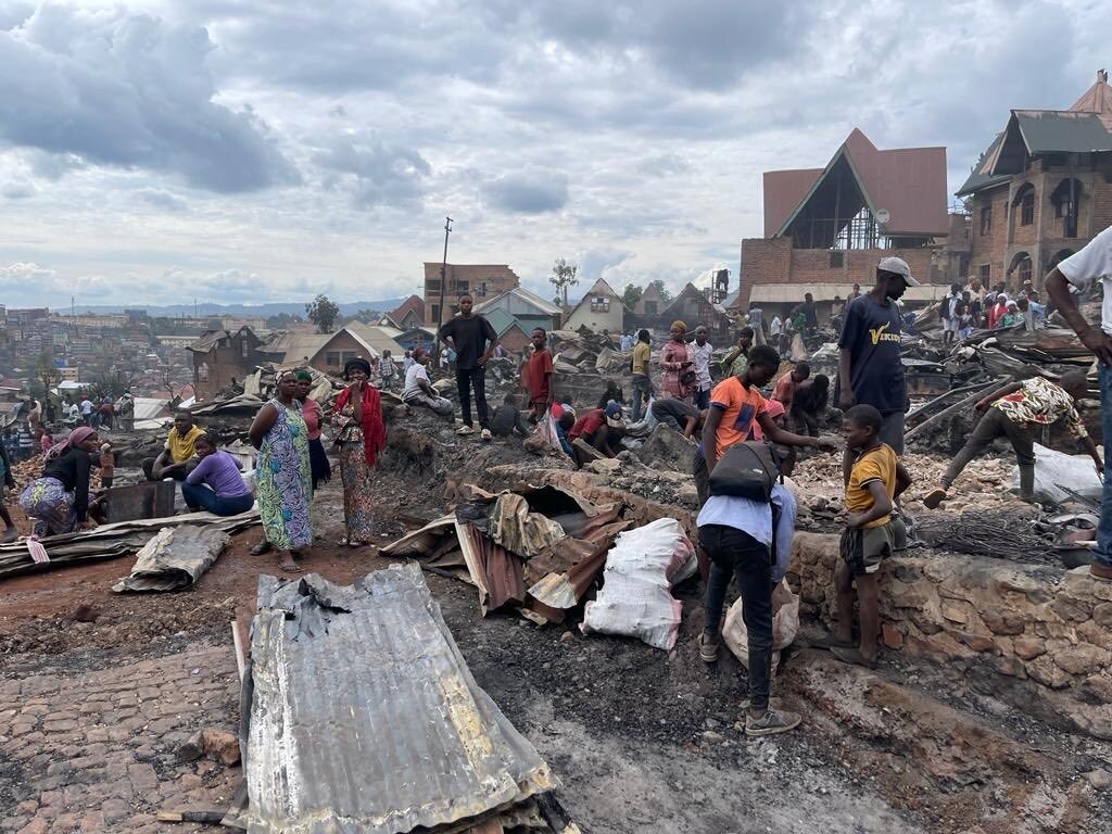 Assistance a 315 personnes sinistrees a Bukavu