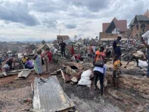 Assistance a 315 personnes sinistrees a Bukavu