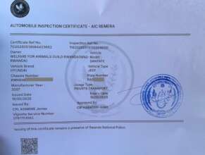 Control Technique (vehicle inspection) certificate