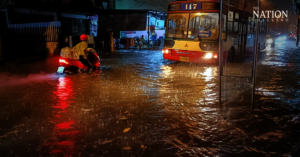 Flood in the city