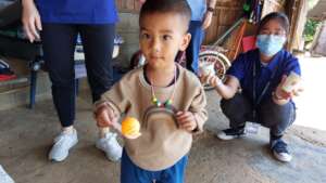 Activities with the kids in Doi Chang village