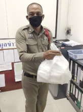 Facemaks donated to the police