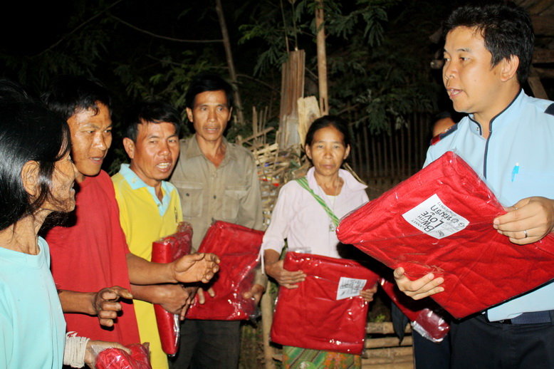 Distribution of blankets
