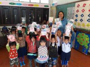 P. with some of the children