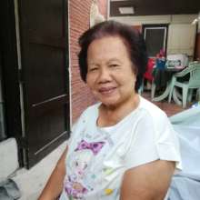 Our faithful volunteer knitter