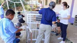 Painting sports equipment