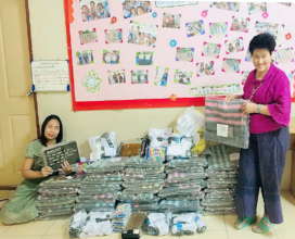Blankets, socks and winter clothings received