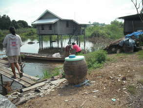 Home alone elderly receives help during the flood