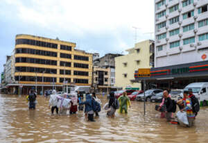 Severe flooding crisis in Hat Yai.