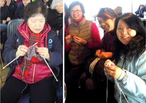 Knitters from Asia
