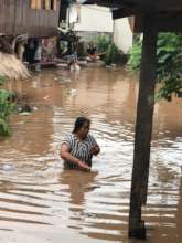 The level of Flood outside