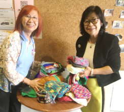 Sally brings knitted beanies back to Thailand