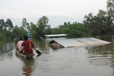Flood in province of Sisaket