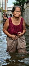 The misery of the Elderly affected by the floods