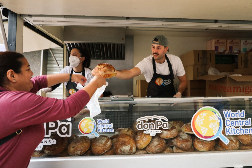 WCK partners with local bakery to serve warm bread