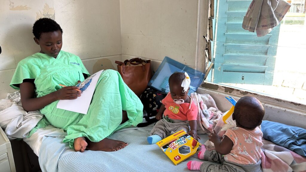 Hospitalization of one of the twins