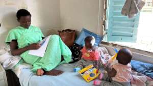 Hospitalization of one of the twins