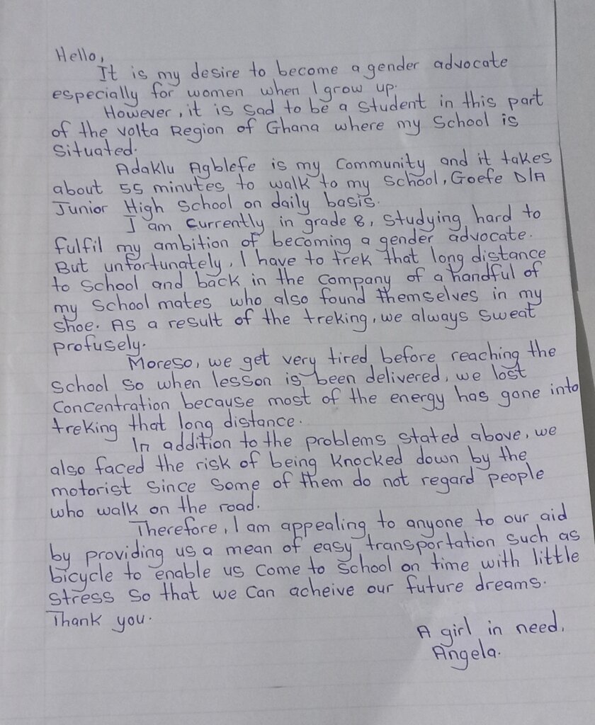 Bikes & Helmets for Young Riders in Rural Ghana