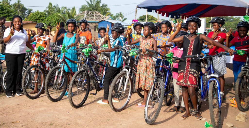 Bikes & Helmets for Young Riders in Rural Ghana