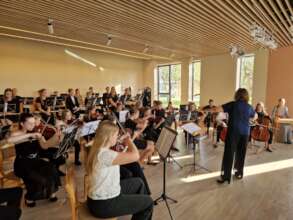 Concert hall and children's orchestra