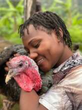 Rescued Christmas Turkey with Brenda