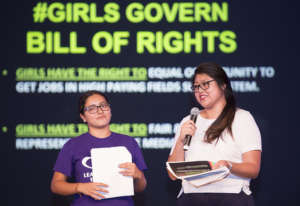 Reading the #GirlsGovern Bill of Rights, Town Hall