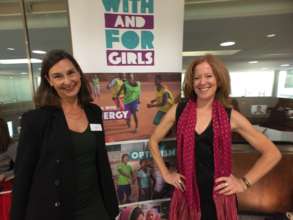 Receiving our With And For Girls Award, London