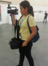 GlobalGirl Irene Filming B-Roll at Politicon