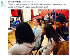 GGM Oakland and Chicago Girls Skyping