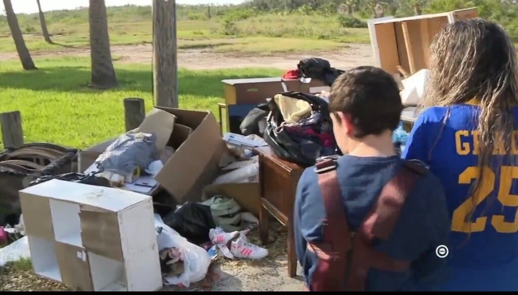 Household items & Bryce's toys had to be discarded
