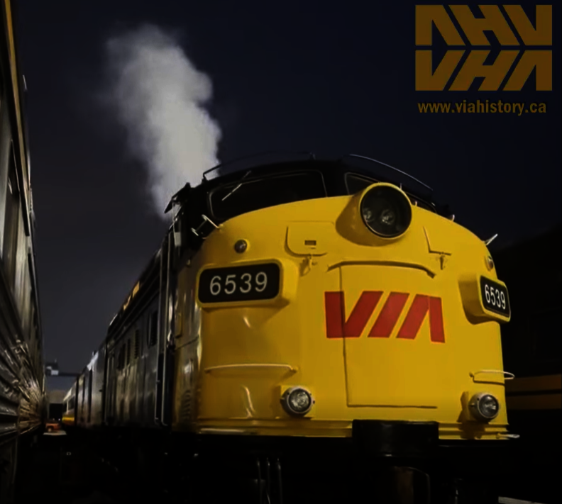 The VHA's 6539 fires up on the evening of July 27