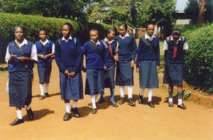 Girls Walking from school