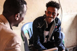 Idiris with our first client 5 years ago.