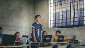 Student in Computer Technology class