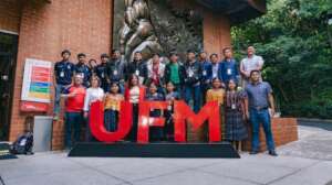 Students visiting University Francisco Marroquin