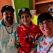 Opie, Maceo, and Grace at Doernbecher Hospital