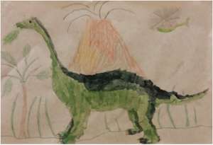 Eddie's Dinosaur Painting!