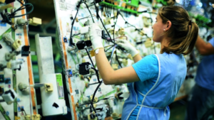 Young people of the program working