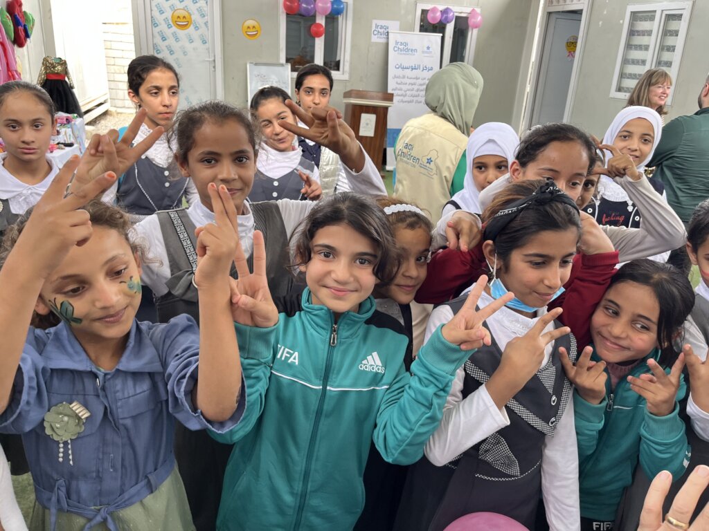 Girls at one of our two girls centers in Mosul
