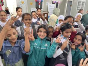 Girls at one of our two girls centers in Mosul