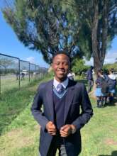 PROUD learner after receiving his math result