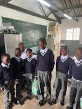 Boys in their new uniforms