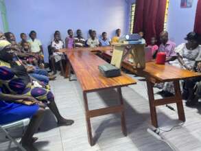 Meeting introducing Learning Upgrade to families