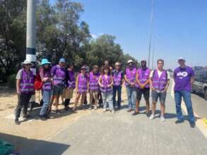 Achvat participants joining the Humanitarian Guard