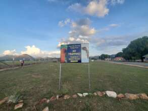 No parrot trapping sign installed in Guyana.