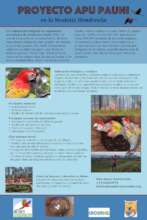 Poster about the Apu Pauni project in Honduras