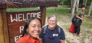 Dr. Joyner and colleague in Rewa Village, Guyana